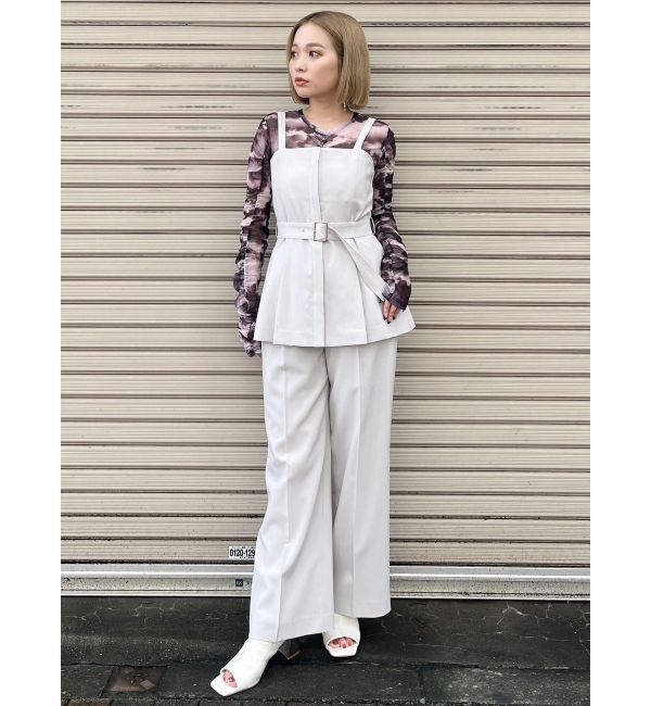 MURUA「フライフロントペプラムビスチェ【セットアップ着用可】」|シャツ・ブラウス|