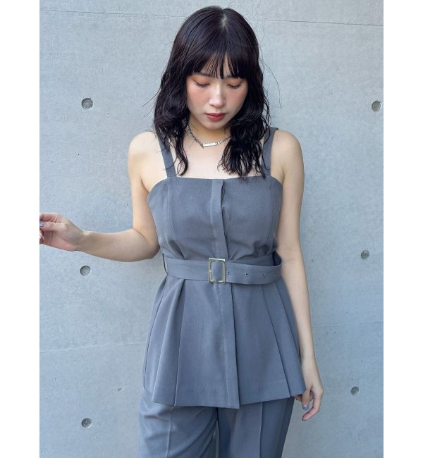 MURUA「フライフロントペプラムビスチェ【セットアップ着用可】」|シャツ・ブラウス|