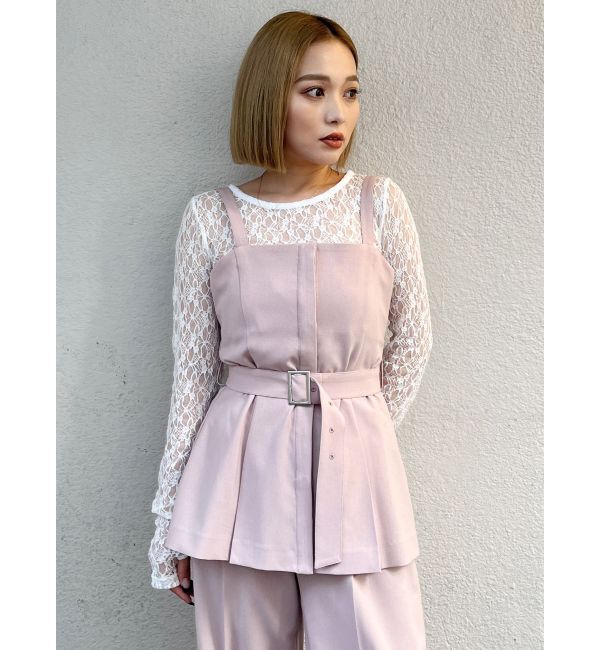 MURUA「フライフロントペプラムビスチェ【セットアップ着用可】」|シャツ・ブラウス|