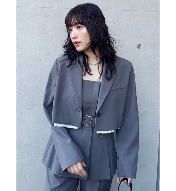 MURUA「フライフロントペプラムビスチェ【セットアップ着用可】」|シャツ・ブラウス|