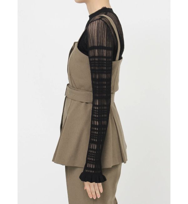 MURUA「フライフロントペプラムビスチェ【セットアップ着用可】」|シャツ・ブラウス|