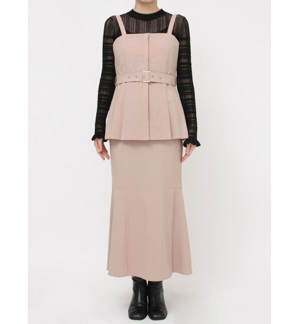 MURUA「フライフロントペプラムビスチェ【セットアップ着用可】」|シャツ・ブラウス|