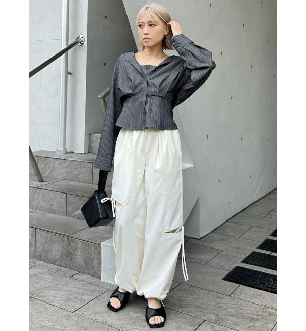 MURUA「アシメカットアウトリボンパンツ」|その他|