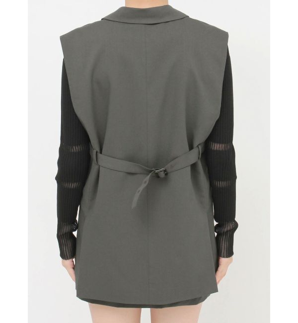 MURUA「バックベルトテーラードジレ【セットアップ着用可】」|ベスト・ジレ|