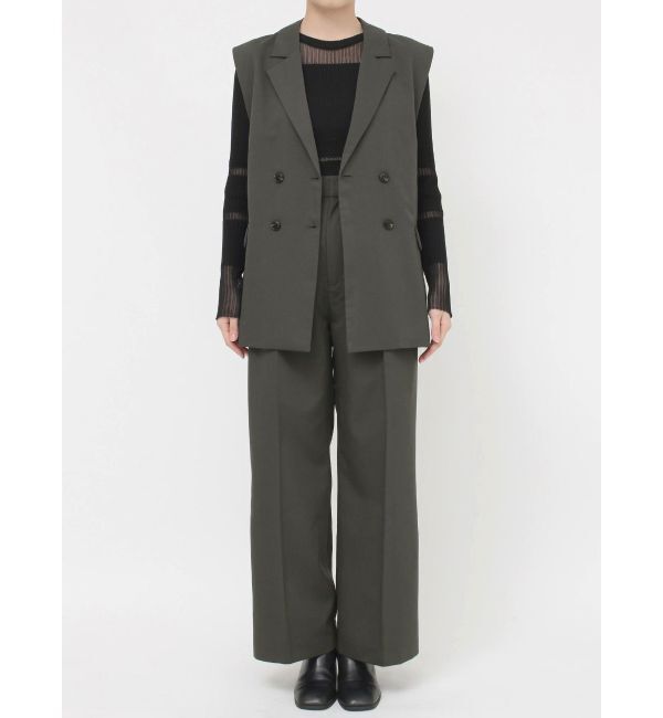 MURUA「バックベルトテーラードジレ【セットアップ着用可】」|ベスト・ジレ|