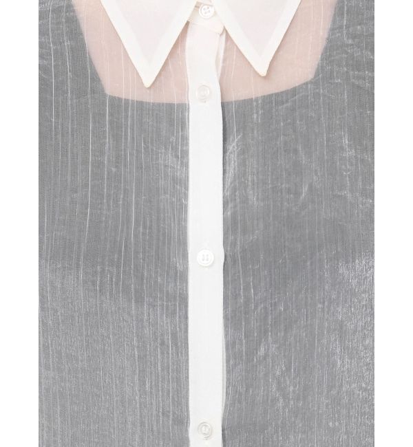 MURUA「ボリュームスリーブシャイニーシアーシャツ」|シャツ・ブラウス|