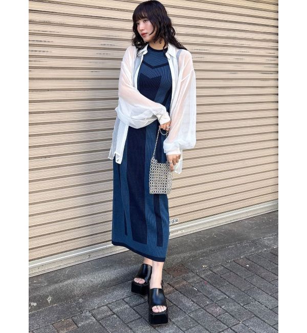 MURUA「ボリュームスリーブシャイニーシアーシャツ」|シャツ・ブラウス|