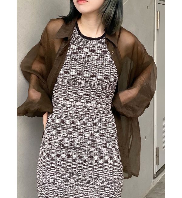 MURUA「ボリュームスリーブシャイニーシアーシャツ」|シャツ・ブラウス|