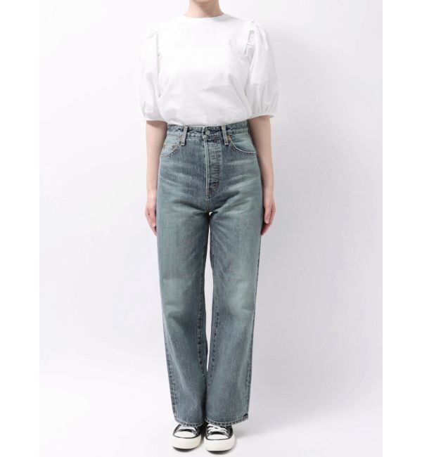 Ungrid「ハイウエストルーズストレートデニム」|デニム|