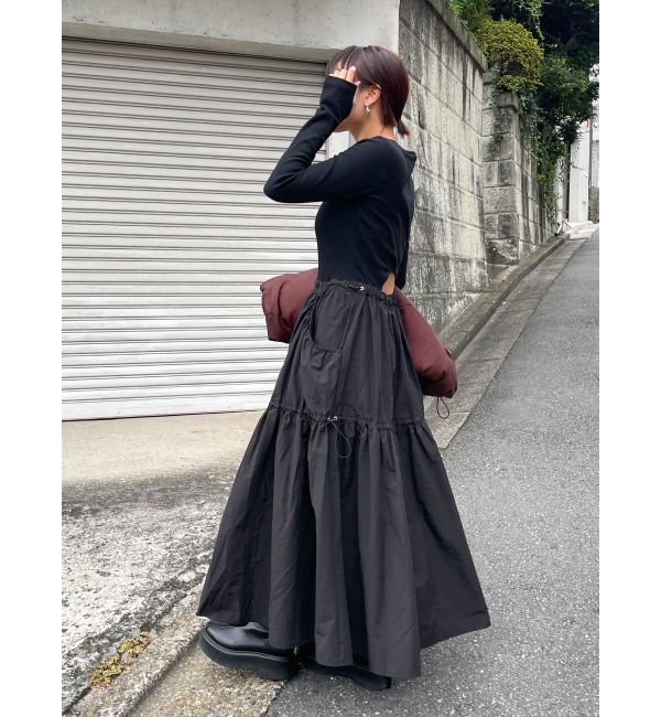 Ungrid「ドッキングギャザーワンピース」|ワンピース|