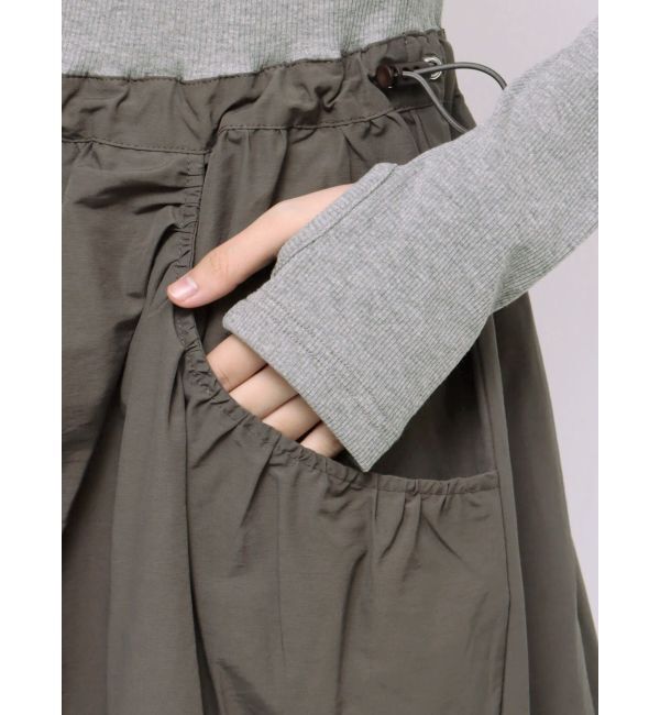 Ungrid「ドッキングギャザーワンピース」|ワンピース|