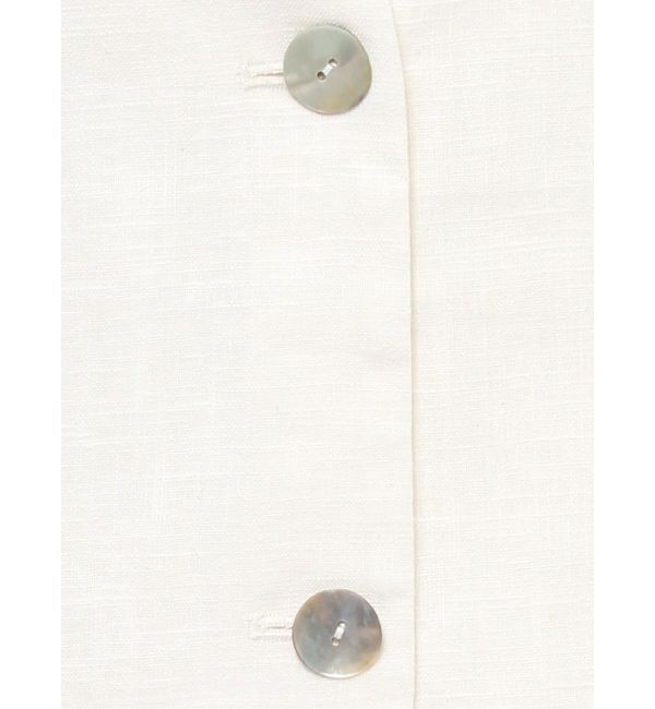 Ungrid「リネン混ノーカラージャケット」|その他|