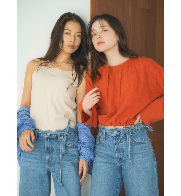 Ungrid「Levi's別注 XL STRAIGHTダメージデニム」|デニム|