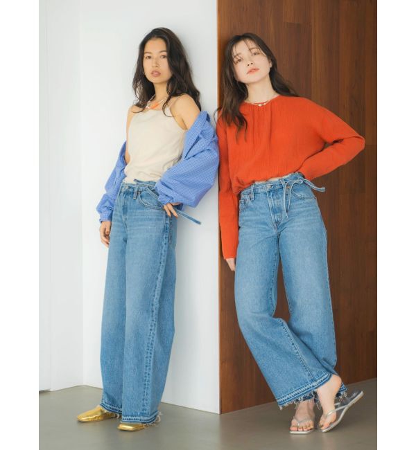 Ungrid「Levi's別注 XL STRAIGHTダメージデニム」|デニム|