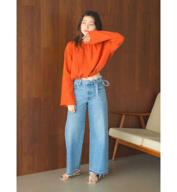 Ungrid「Levi's別注 XL STRAIGHTダメージデニム」|デニム|