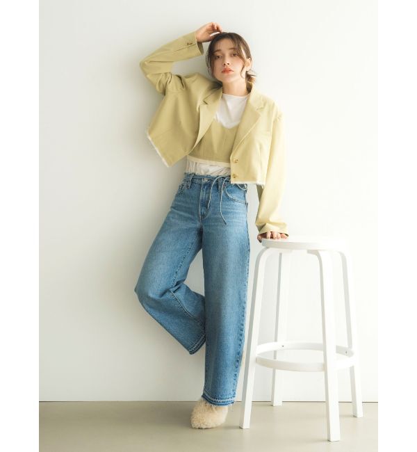 Ungrid「Levi's別注 XL STRAIGHTダメージデニム」|デニム|