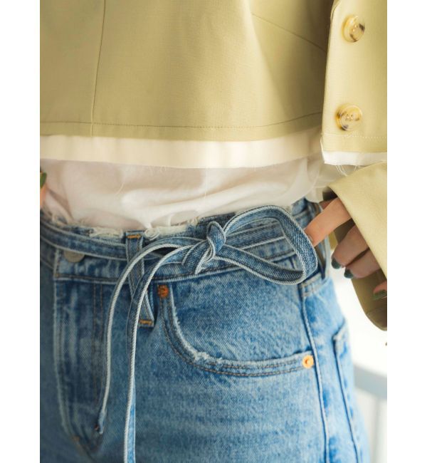 Ungrid「Levi's別注 XL STRAIGHTダメージデニム」|デニム|