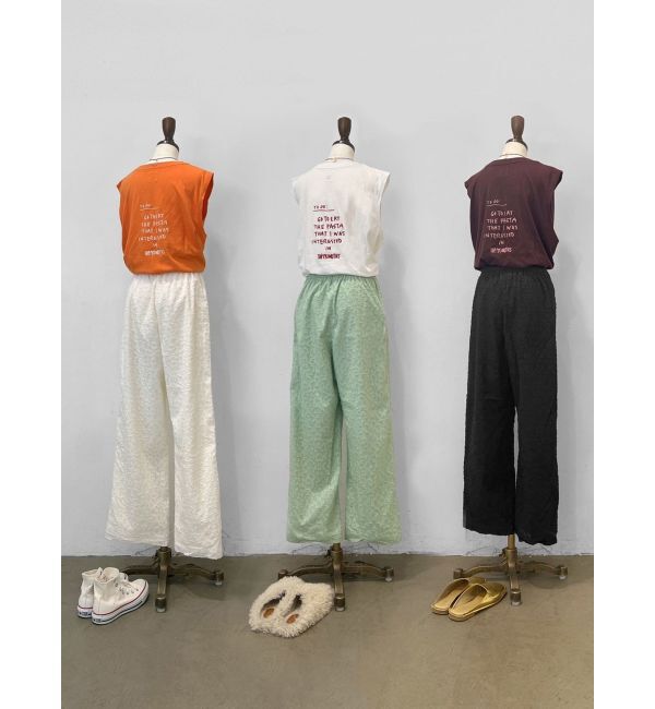 Ungrid「ジャカードラフパンツ」|その他|