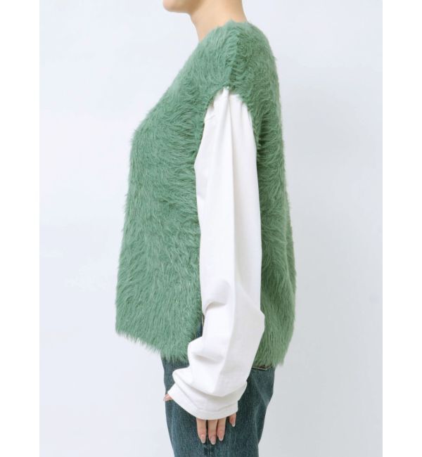 Ungrid「2Wayラメニットベスト」|ニット・セーター|