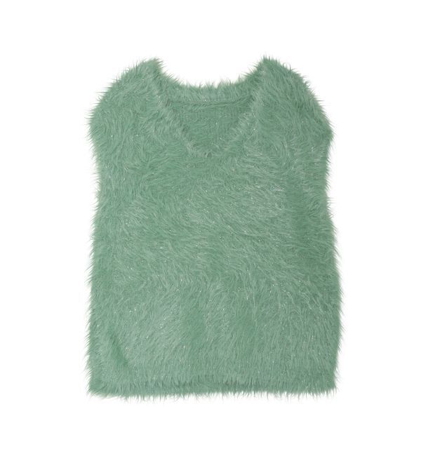 Ungrid「2Wayラメニットベスト」|ニット・セーター|