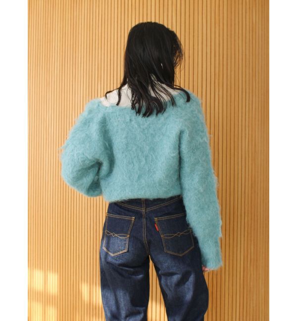 Ungrid「Vネック起毛ルーズニット」|ニット・セーター|