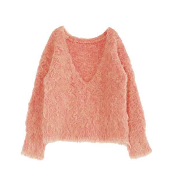 Ungrid「Vネック起毛ルーズニット」|ニット・セーター|