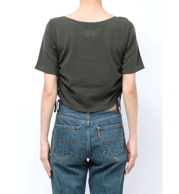 Ungrid「サイドギャザーショートTee」|Tシャツ・カットソー|