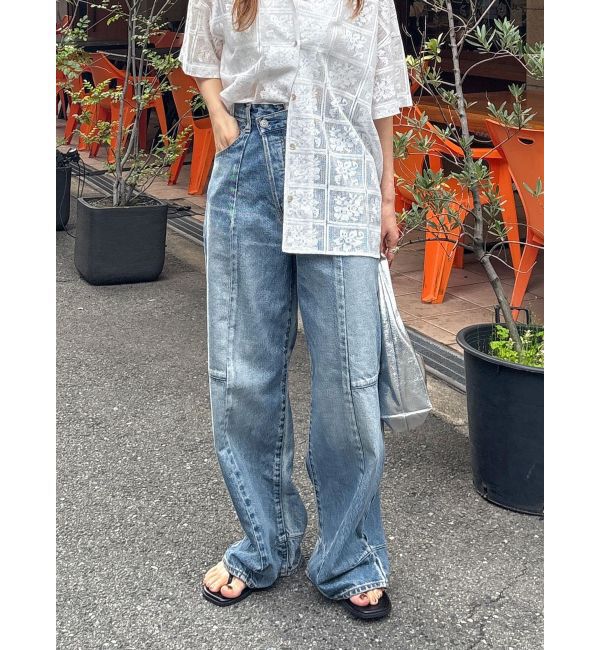 Ungrid「カーブデザインデニム」|デニム|