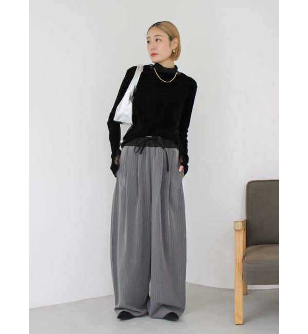 Ungrid「シアーベロアハイネックロングスリーブTee」|Tシャツ・カットソー|