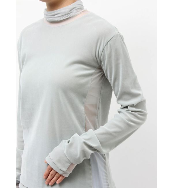 Ungrid「シアーベロアハイネックロングスリーブTee」|Tシャツ・カットソー|