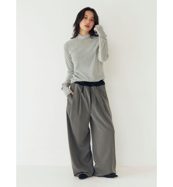 Ungrid「シアーベロアハイネックロングスリーブTee」|Tシャツ・カットソー|