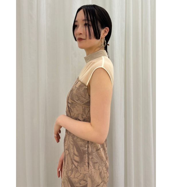 LAGUNAMOON「LADYメッシュエンブロイダリードレス」|ドレス|