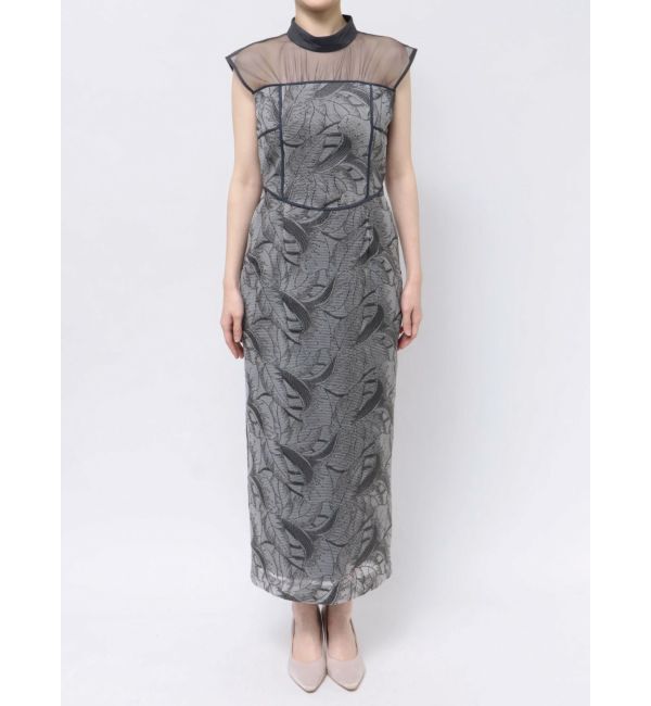 LAGUNAMOON「LADYメッシュエンブロイダリードレス」|ドレス|