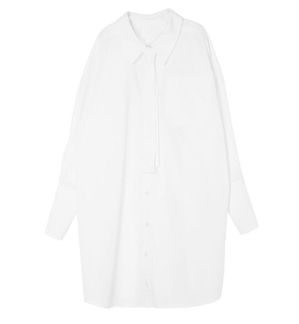 LAGUNAMOON「タイセットミニシャツワンピース」|シャツ・ブラウス|ホワイト