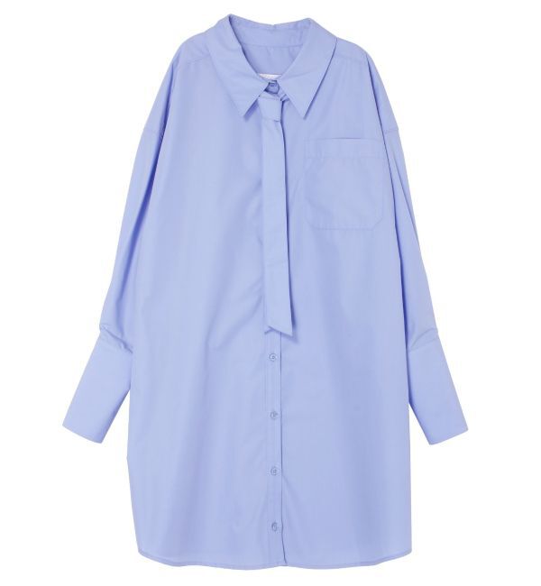 LAGUNAMOON「タイセットミニシャツワンピース」|シャツ・ブラウス|