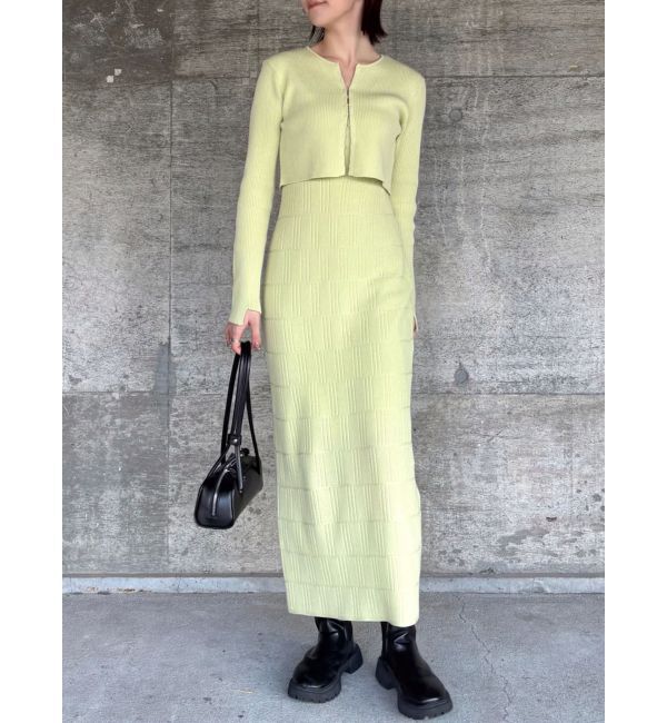 LAGUNAMOON「カーデセットパターンニットワンピース」|ワンピース|