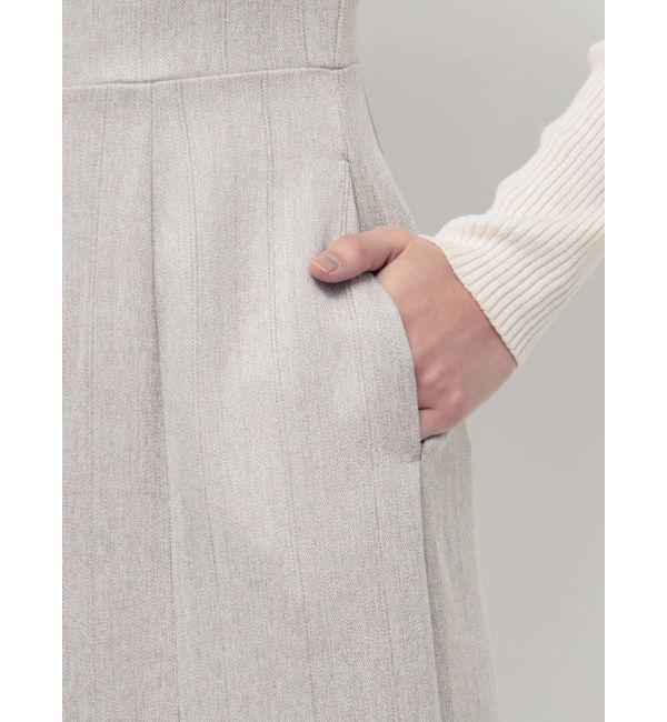 LAGUNAMOON「ヘリンボーンツイードジャンパースカート」|ワンピース|