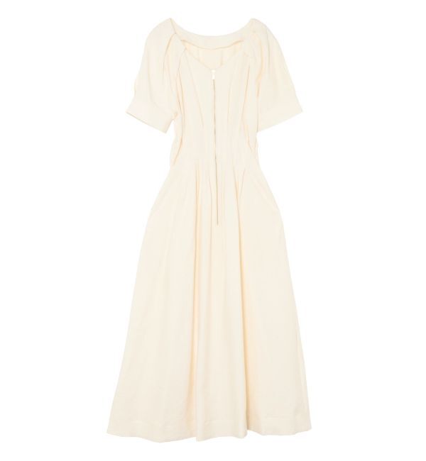 LAGUNAMOON「フロントZIPウエストタックワンピース」|ワンピース|