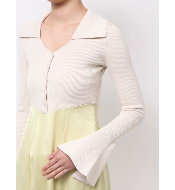 LAGUNAMOON「カラーニットドッキングナローワンピース」|ワンピース|