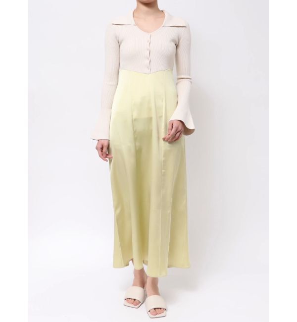 LAGUNAMOON「カラーニットドッキングナローワンピース」|ワンピース|