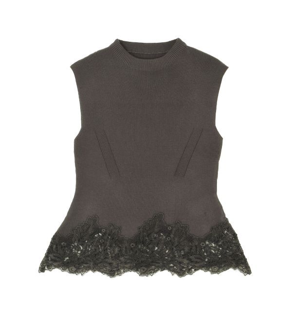 LAGUNAMOON「ヘムレースニットプルオーバー」|ニット・セーター|