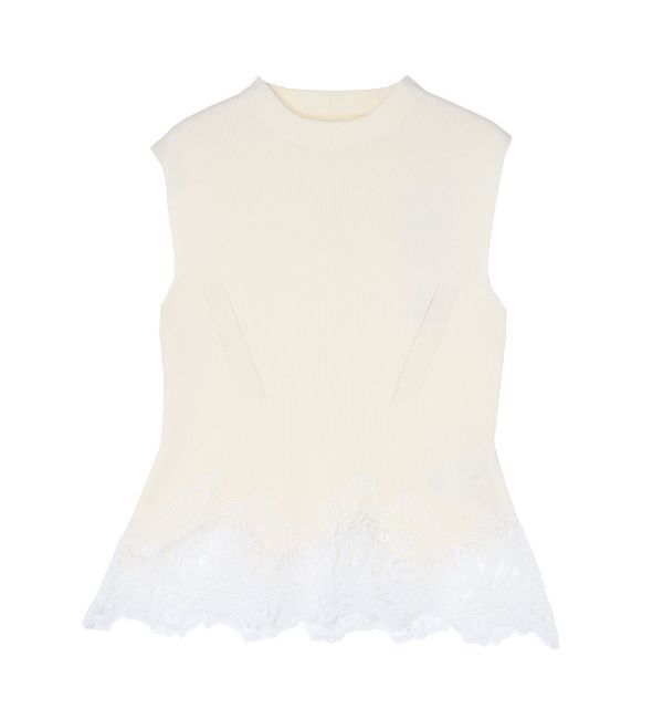 LAGUNAMOON「ヘムレースニットプルオーバー」|ニット・セーター|