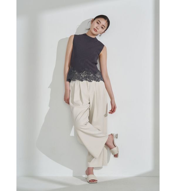 LAGUNAMOON「ヘムレースニットプルオーバー」|ニット・セーター|