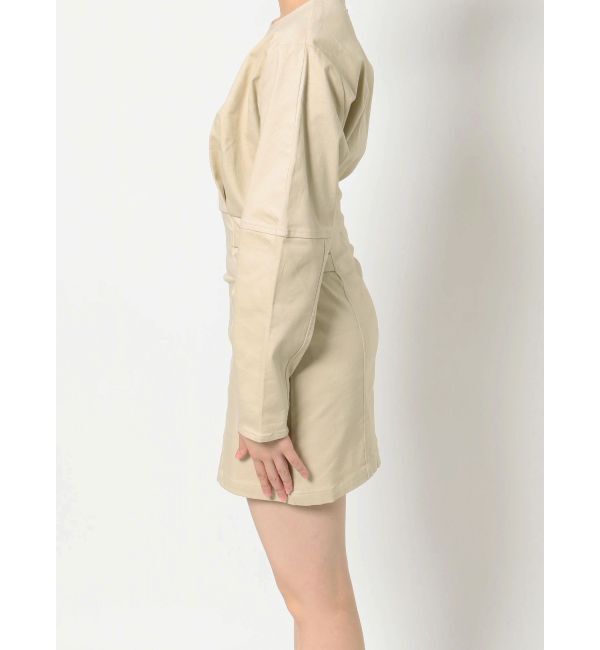 EVRIS「ボリュームスリーブタイトミニワンピース」|ワンピース|