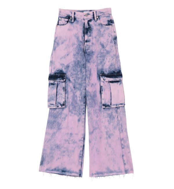 EVRIS「ブリーチデニムカーゴパンツ」|デニム|