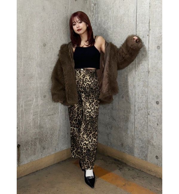 EVRIS「フェイクファーフーディコート」|その他|