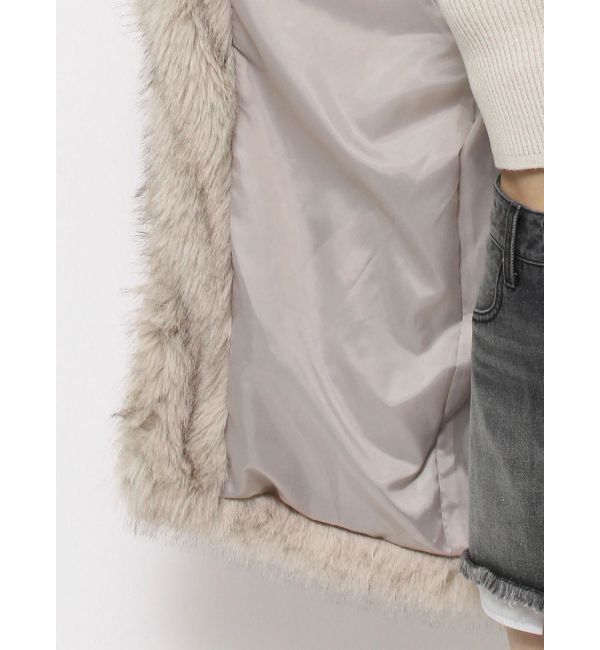 EVRIS「フェイクファーフーディコート」|その他|