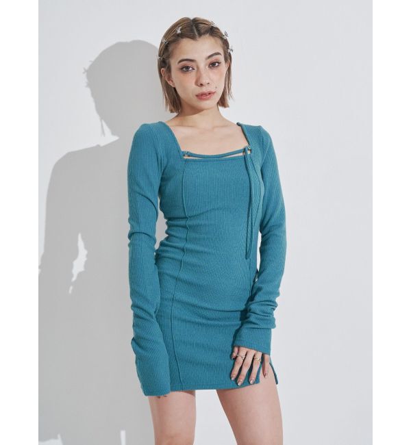 EVRIS「カットタイトミニワンピース」|ワンピース|