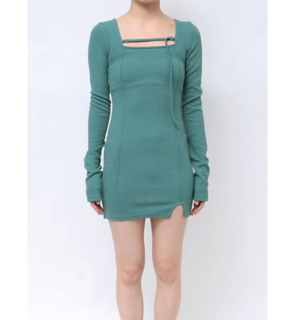 EVRIS「カットタイトミニワンピース」|ワンピース|