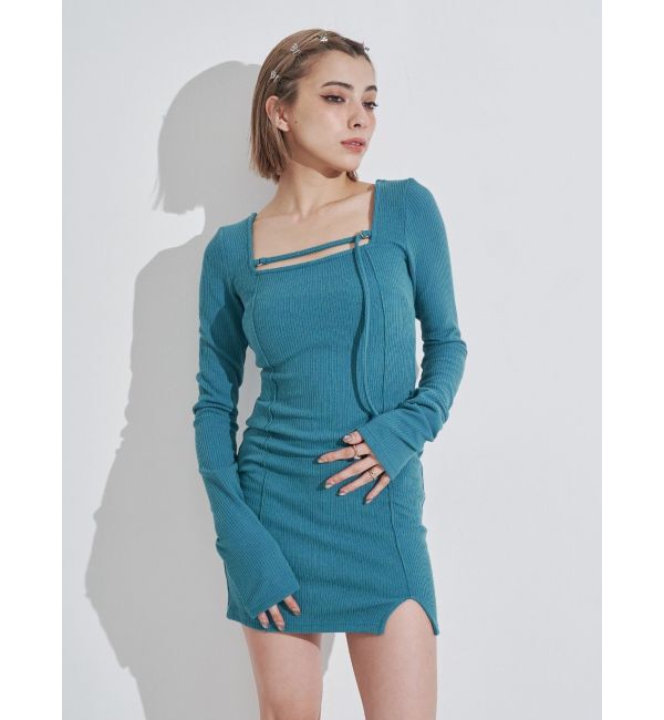 EVRIS「カットタイトミニワンピース」|ワンピース|